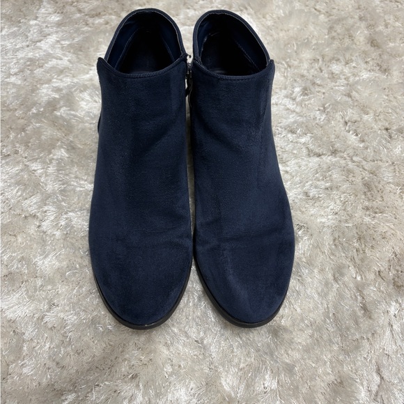 Xappeal Dark Blue / Navy Suede Ankle Boots - Picture 2 of 6